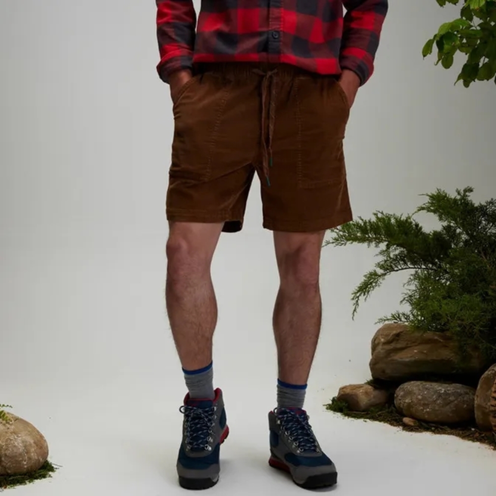 NEW! Alpine Design Men's Hike Cord, 7" Inseam Shorts Brown - Roasted Coffee